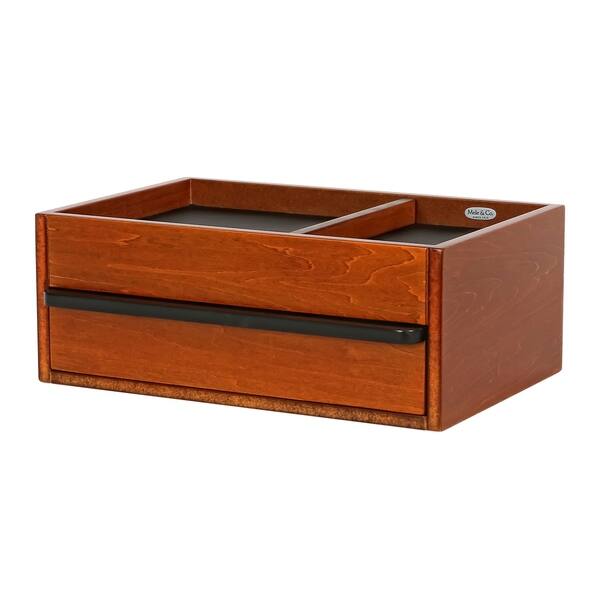 Shop Mele Co Darien Men S Wooden Dresser Top Valet In Walnut