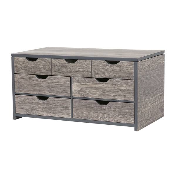 Shop Mele Co Coventry Wooden Jewelry Box In Oceanside Grey