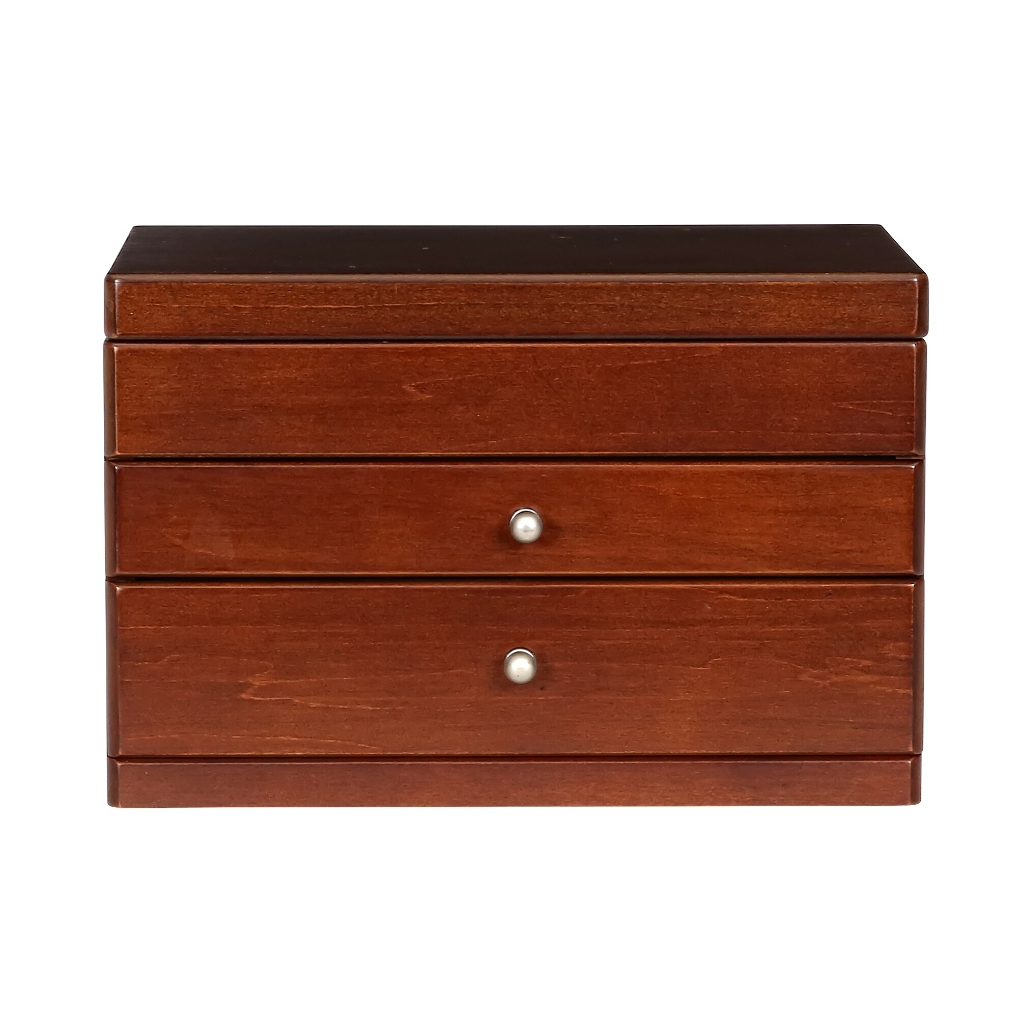 Shop Mele Co Brisbane Wooden Jewelry Box In Walnut Finish