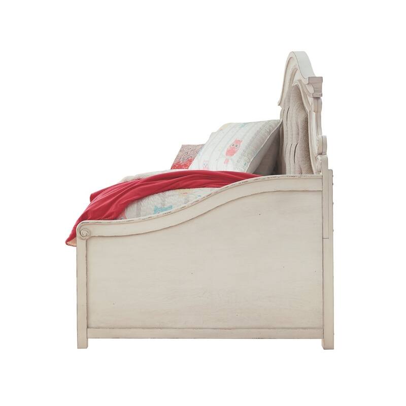 Signature Design by Ashley Nettle Bank White Wood Finish Day Bed with Storage Size - Twin
