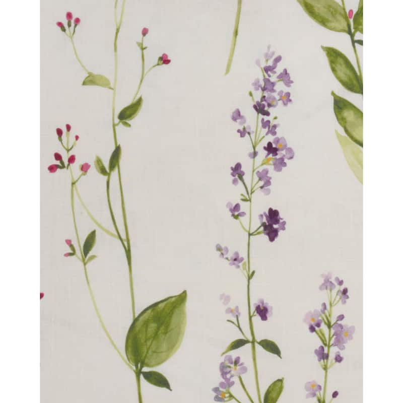 Linen Table Mats With Watercolor Floral Design (Set of 4)