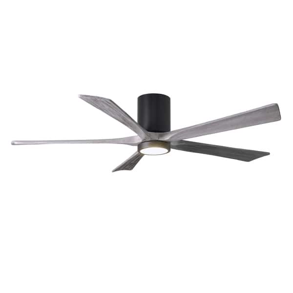 Irene Hlk 5 Blade 60 Inch Matte Black Flushmount Paddle Fan Matte Black Flushmount Paddle Fan