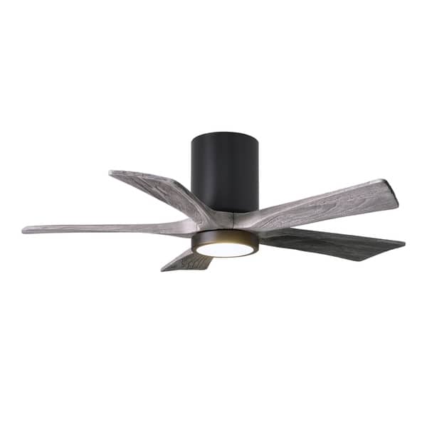 Irene Hlk 5 Blade 42 Inch Matte Black Flushmount Paddle Fan Matte Black Flushmount Paddle Fan