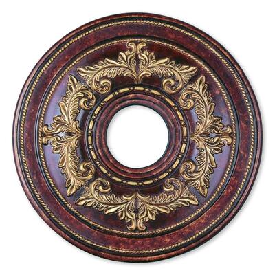 Livex Lighting Versailles Verona Bronze Ceiling Medallion - Verona Bronze - 18"Dia. x 1.5"H