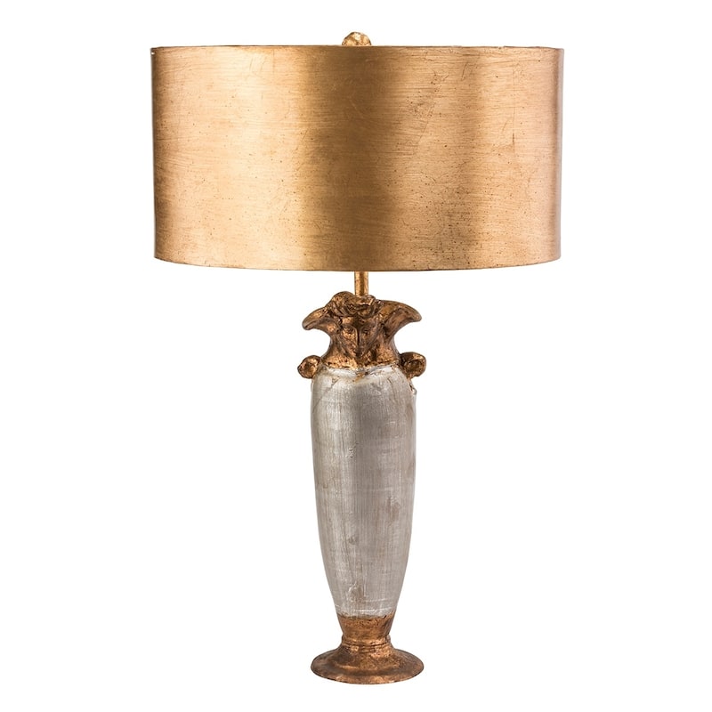 Gold Silver Bedroom Buffet Table Lamp by Lucas McKearn