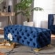 preview thumbnail 6 of 19, Gracewood Hollow Solanki Velvet Fabric Ottoman Bench