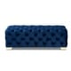 preview thumbnail 8 of 19, Gracewood Hollow Solanki Velvet Fabric Ottoman Bench