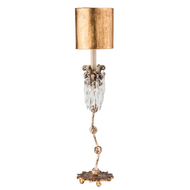 Gold and Crystal Buffet Accent Small Table Lamp Lucas McKearn
