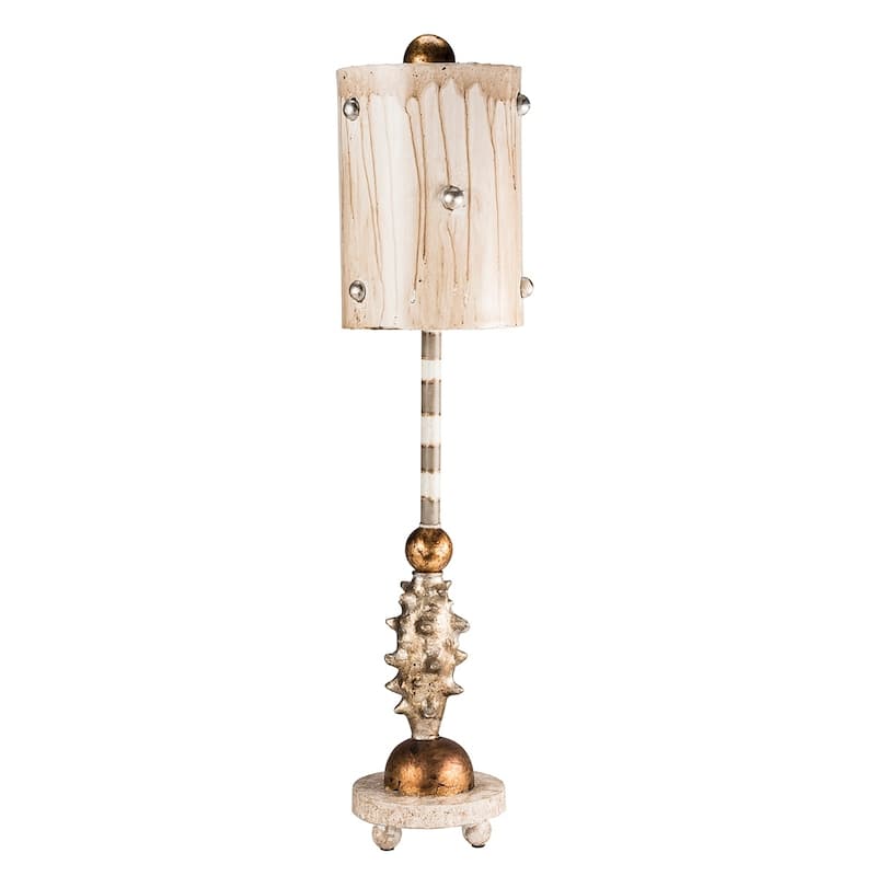 Pome Painted Gold and Silver Lucas McKearn Accent Table Lamp