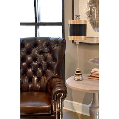 Phoenician Silver and Gold Mix Accent Table Lamp By Lucas McKearn
