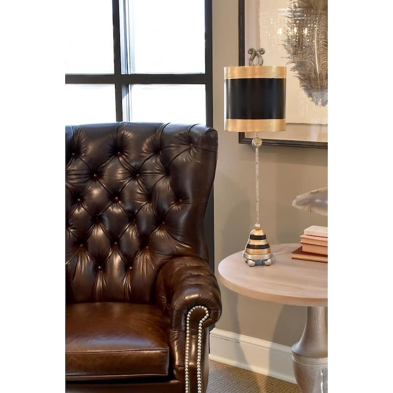 Phoenician Silver and Gold Mix Accent Table Lamp By Lucas McKearn