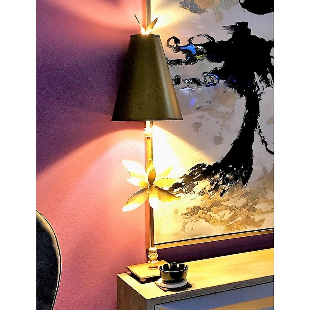 Azalea Distressed Gold Buffet Table Lamp By Lucas McKearn