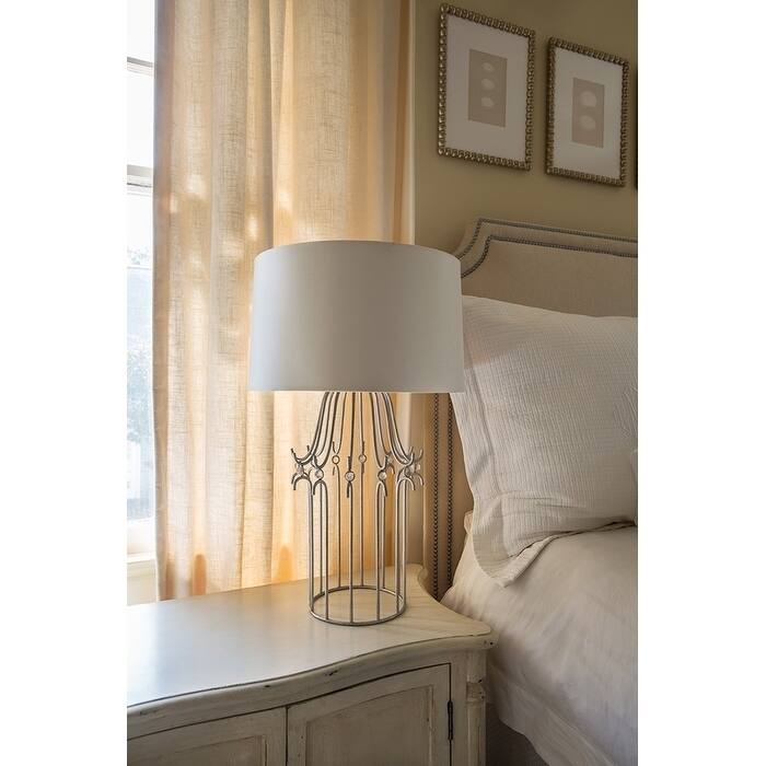 Buffet Table Lamp in Silver Gold By Lucas McKearn