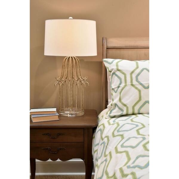 slide 2 of 3, Buffet Table Lamp in Silver Gold By Lucas McKearn