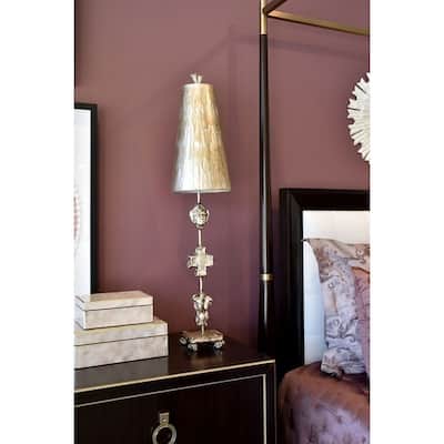 Fragment Antiqued Silver Buffet Table Lamp By Lucas McKearn