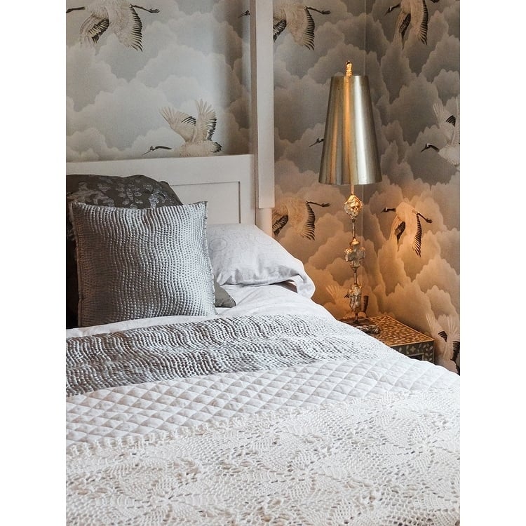 Fragment Antiqued Silver Buffet Table Lamp By Lucas McKearn