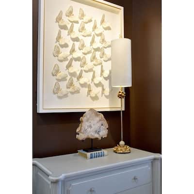 Dressy Casual Gold Beige Buffet Tall Table Lamp Lucas McKearn