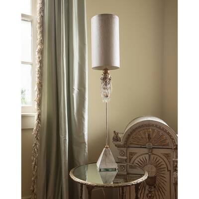 Buffet Table Lamp Crystals and Shabby Chic By Lucas McKearn