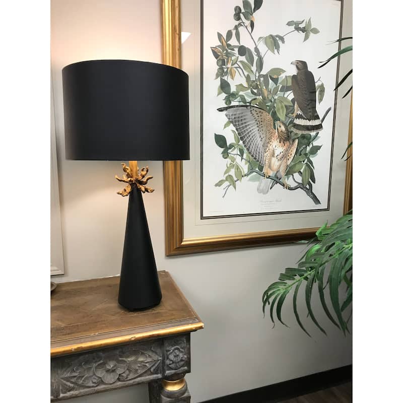 Neo Black and Gold Buffet Table lamp By Lucas McKearn