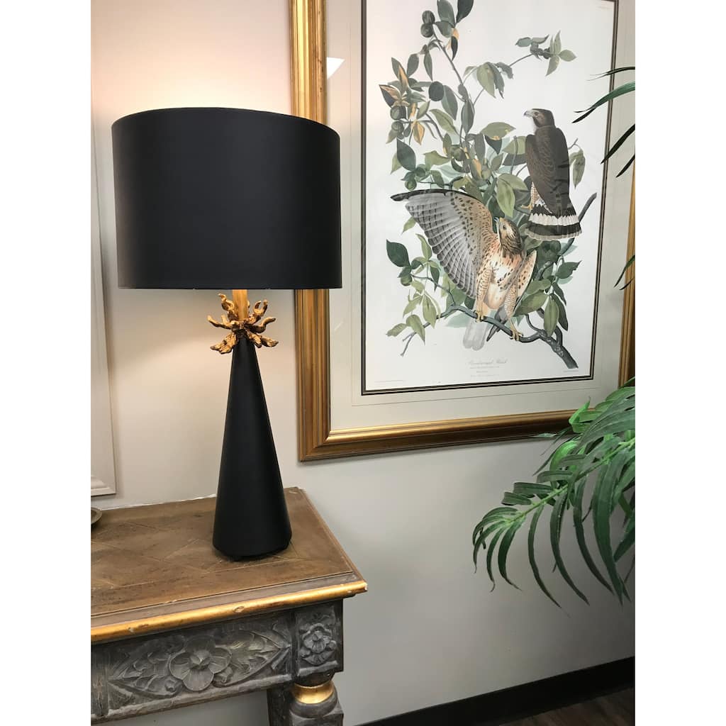 Neo Black and Gold Buffet Table lamp By Lucas McKearn