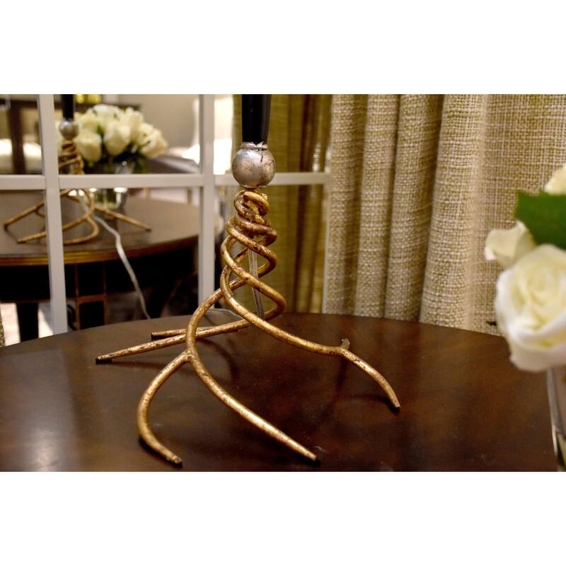 Flambeau Dressy Striped Buffet Table Lamp By Lucas McKearn