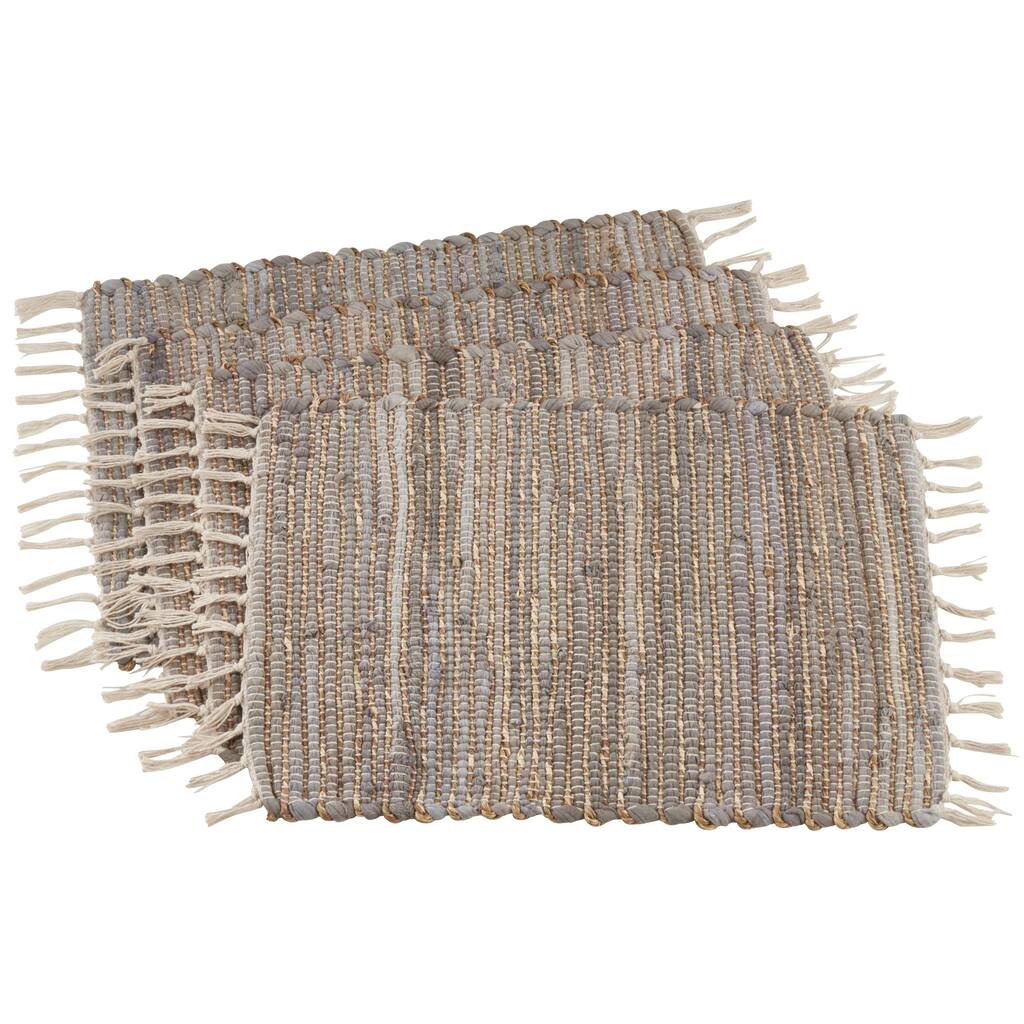 Fringed Chindi Placemats (Set of 4)
