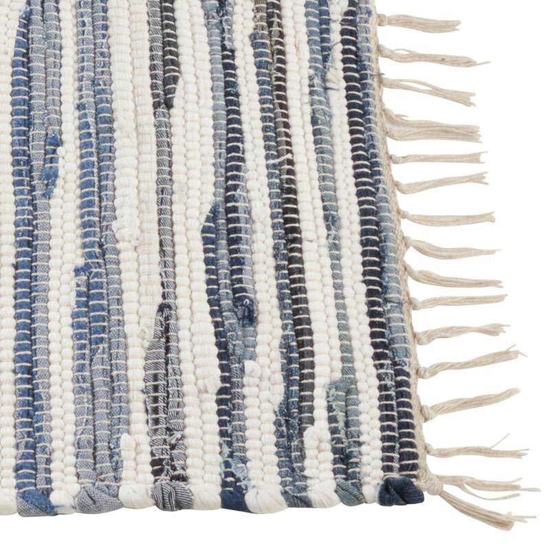 Striped Denim Chindi Table Mats (Set of 4)