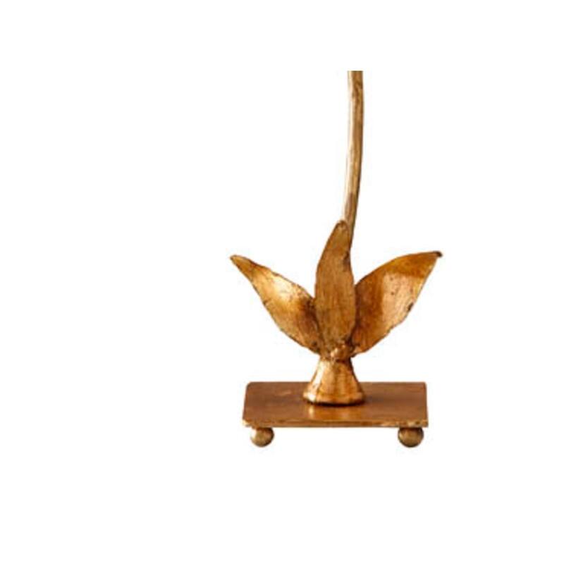 Red Bell Gold Buffet Table LAMP By Lucas McKEarn