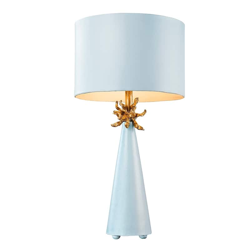 Neo Light Blue and Gold Buffet Table Lamp By Lucas McKearn
