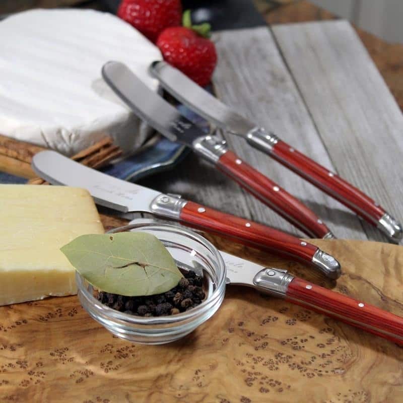 French Home Laguiole Spreaders, Set of 8, Pakkawood