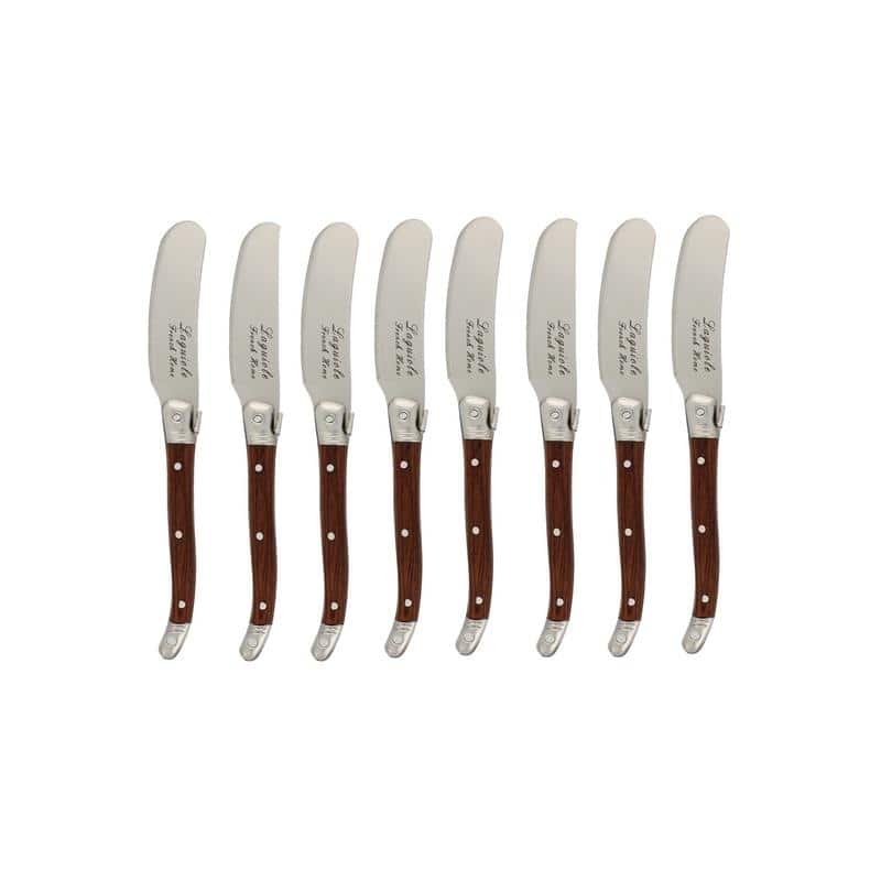 French Home Laguiole Spreaders, Set of 8, Pakkawood