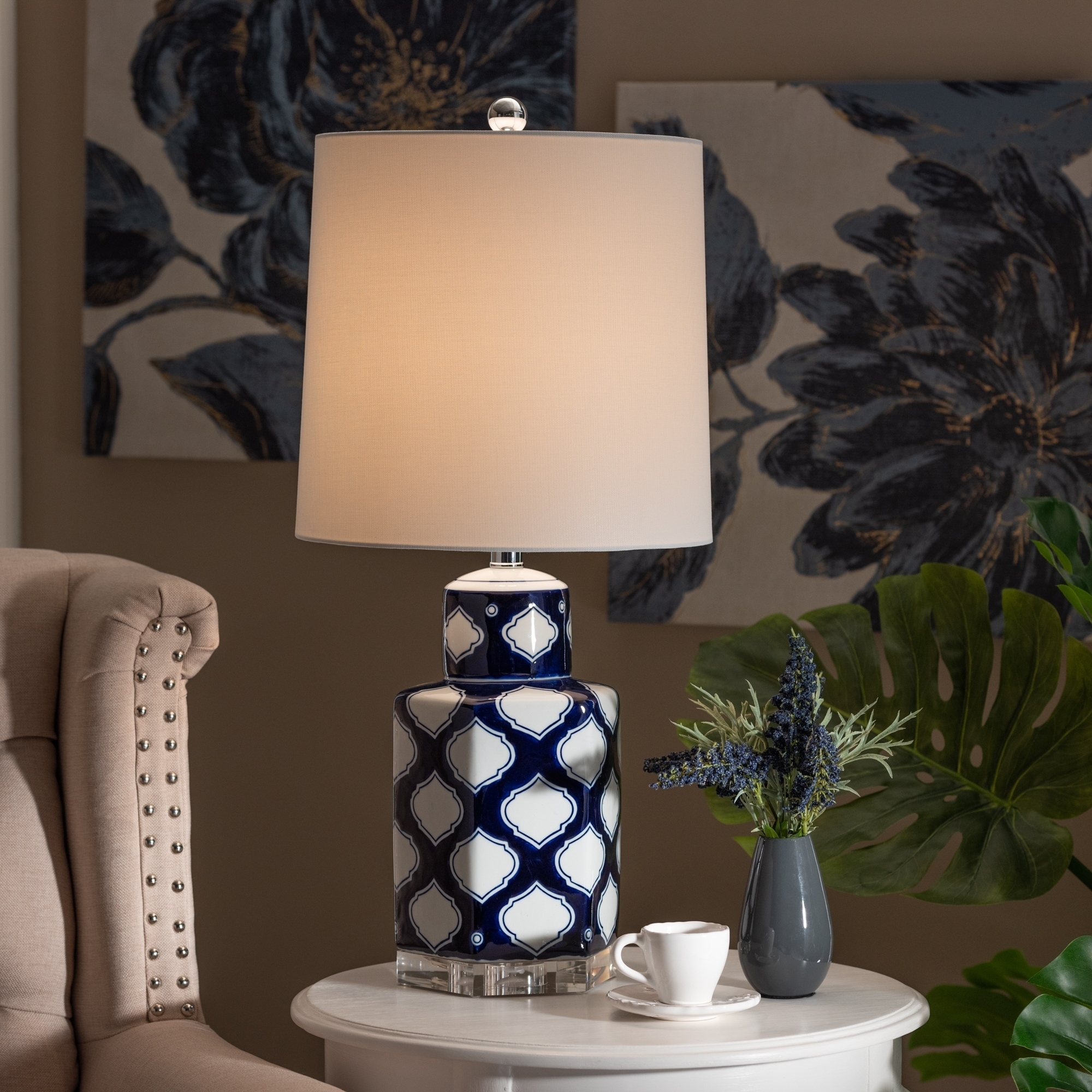 patterned table lamp