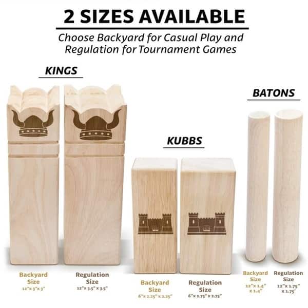 Shop Gosports Regulation Size Kubb Viking Clash Toss Game Set For
