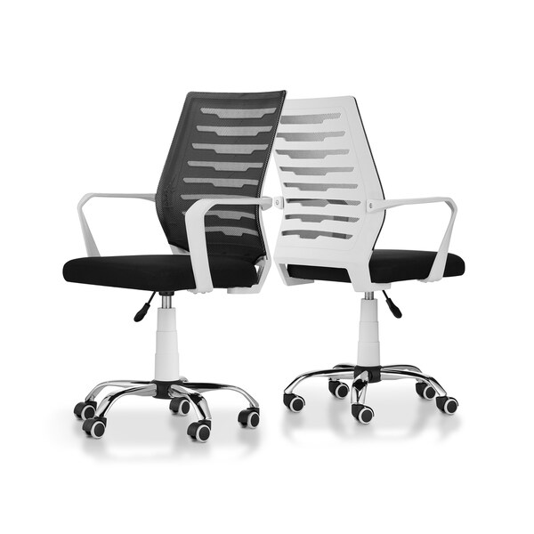 Shop Furniture Of America Luke Modern White Fabric Ergonomic