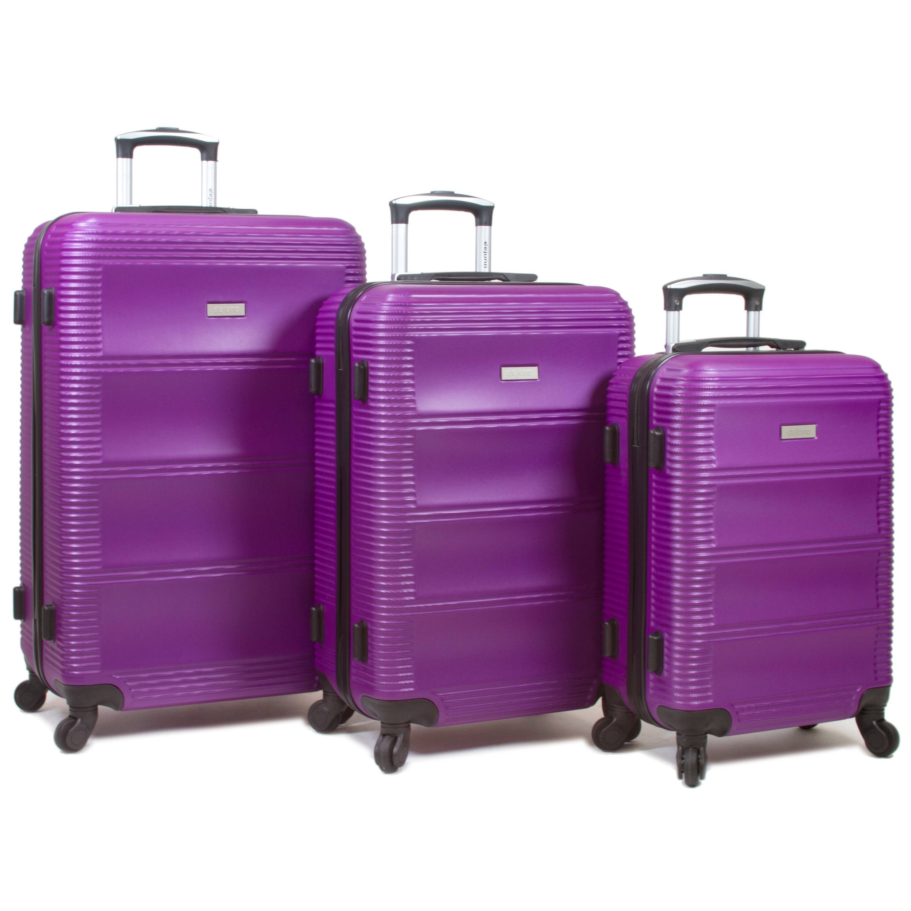 purple hardside luggage sets