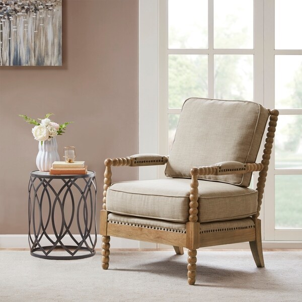 silver accent chair