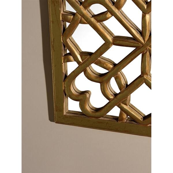 Shop Aurora Home Decorative Square Mirror Wall Panel Antique
