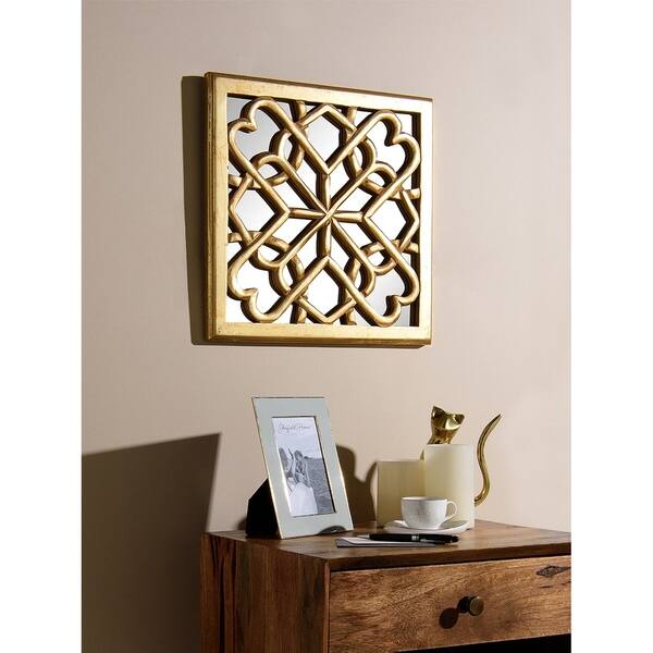 Shop Aurora Home Decorative Square Mirror Wall Panel Antique
