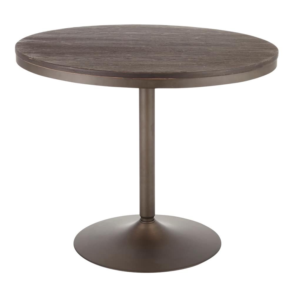 Carbon Loft Goddard Industrial Round Dining Table