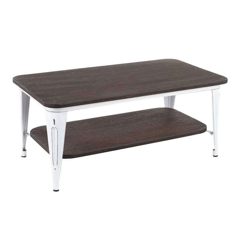 Carbon Loft Samira Wood and Metal Industrial Coffee Table - N/A
