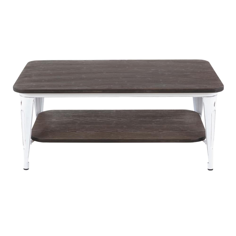 Carbon Loft Samira Wood and Metal Industrial Coffee Table