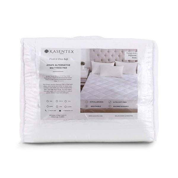 Twin Mattress Pad Protector Waterproof, Absorbent Mattress Pad Twin Cover  Quilted Fitted Mattress Protector, Mattress Cover Down Alternative Filling