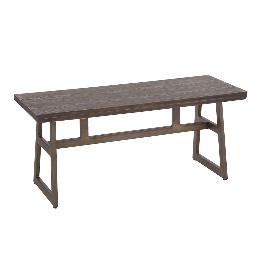 Carbon Loft Kingsley Metal and Wood Industrial Bench
