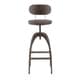 preview thumbnail 1 of 12, Carbon Loft Goddard Industrial Metal and Wood Mid-back Bar Stool Antique/Espresso