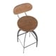 preview thumbnail 12 of 12, Carbon Loft Goddard Industrial Metal and Wood Mid-back Bar Stool
