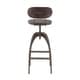 preview thumbnail 5 of 12, Carbon Loft Goddard Industrial Metal and Wood Mid-back Bar Stool