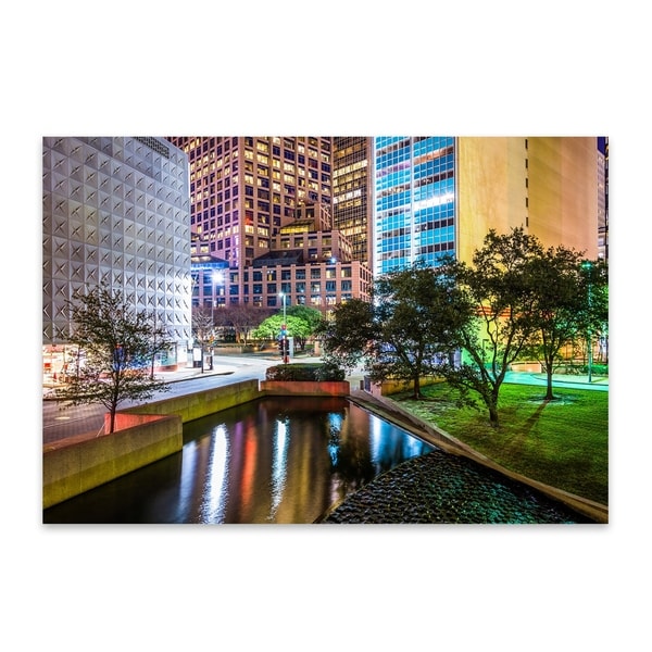 Noir Gallery Dallas, Texas Downtown Skyline Metal Wall Art