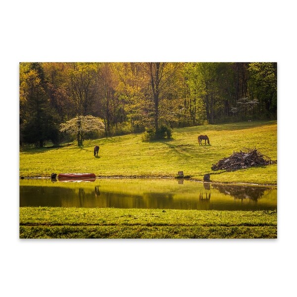 Noir Gallery Jon Bilous Taking A Drink Virginia Shenandoah Valley Farm Metal Wall Art Print