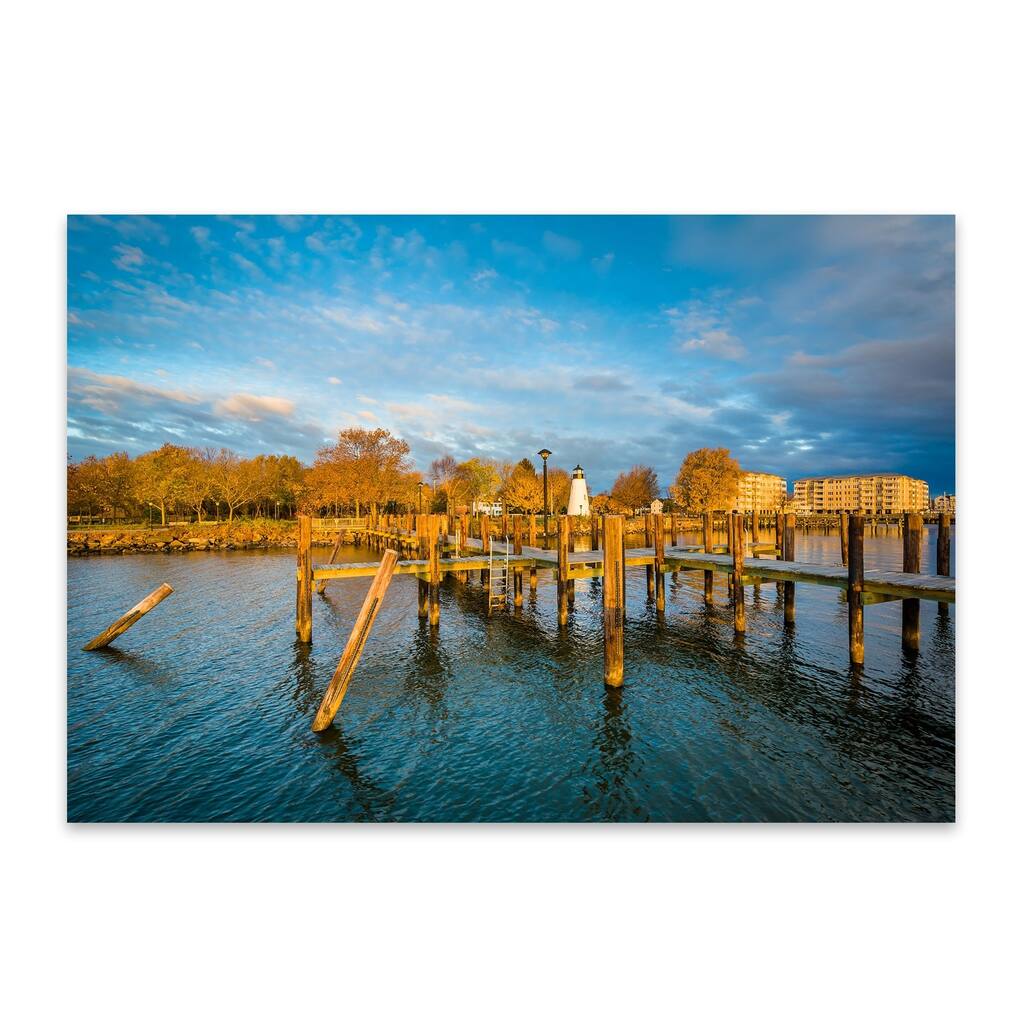 Noir Gallery Lighthouse Havre de Grace MD Metal Wall Art Print