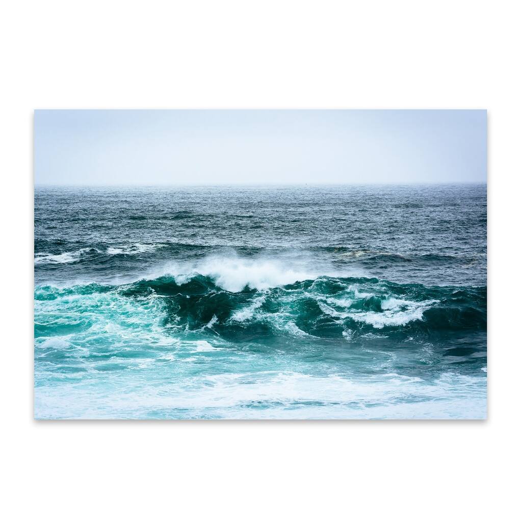 Noir Gallery Big Sur California Ocean Waves Metal Wall Art Print